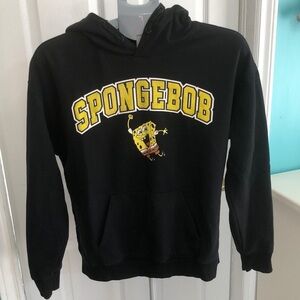 SpongeBob black hoodie juniors size large
